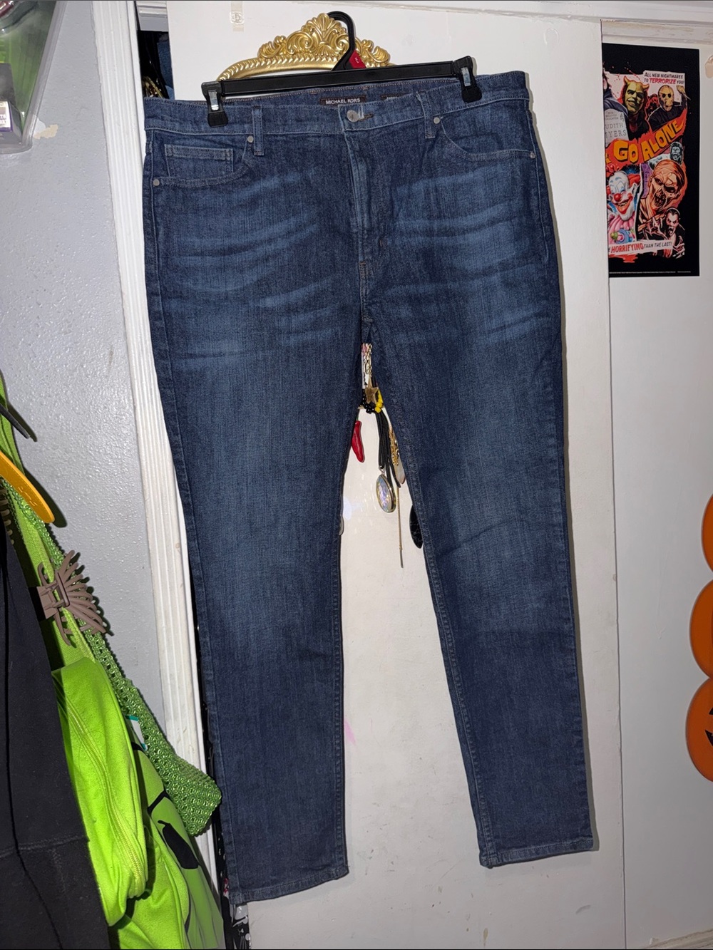 Michael Kors Slim Fit Men's Jeans in Dark Blue Denim